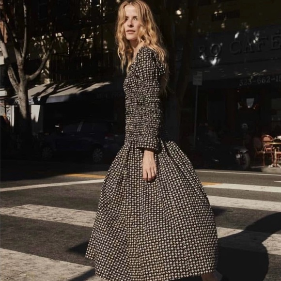 Doen Bellamy Maxi Dress, Noir Countryside, XS - Picture 5 of 7